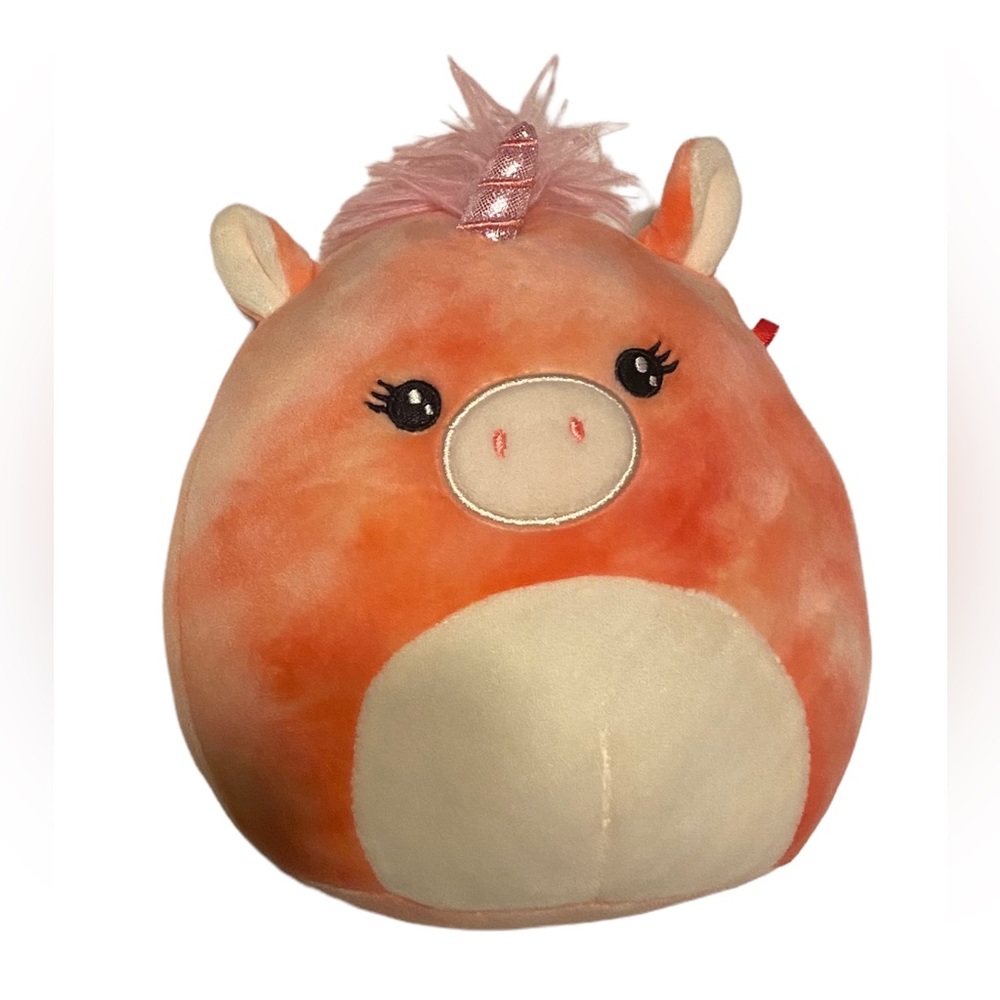 Squishmallows Angelie Pink Tie Dye Unicorn Pig 8" Soft Comfort Play Sleep Cute